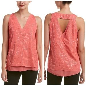 Cooper & Ella Coral Harper Double-V Tank Top